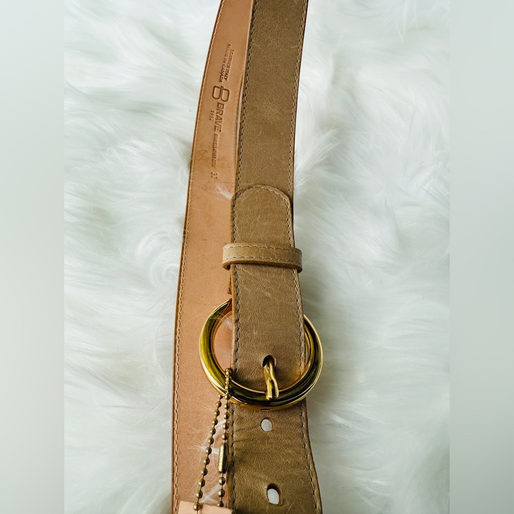 🇨🇦 Brave Leather Collection - Zaltana Nude  Gold Buckle - Picture 7 of 8